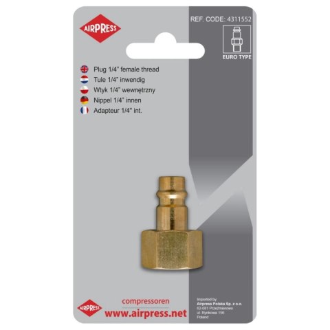 WTYK GWINT WEWNĘTRZNY 3/8" EURO AIRPRESS AIRPRESS