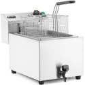 Frytownica elektryczna nastawna z kranem spustowym 400 V 66000 W 10 l - Hendi 209424 Hendi