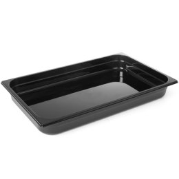 Pojemnik gastronomiczny GN 1/1 z czarnego poliwęglanu 530x325x100mm 14L Hendi 862223 Hendi