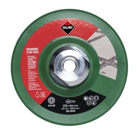 TARCZA ELASTYCZNA FLAP DISC 50/60 115MM ZGRUBNY RUBI