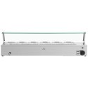 Bemar podgrzewacz do potraw bufet grzewczy z osłoną 6 x GN 1/3 2100 W Royal Catering