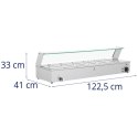 Bemar podgrzewacz do potraw bufet grzewczy z osłoną 6 x GN 1/3 2100 W Royal Catering