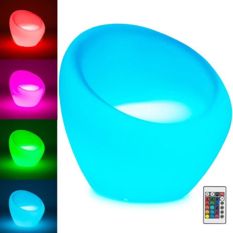Fotel klubowy barowy podświetlany LED 62 x 68 cm Royal Catering