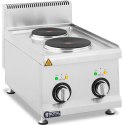 Kuchnia elektryczna nastawna z okapem 2 pola grzewcze 4.6 kW 400 V Royal Catering
