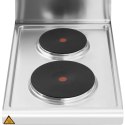 Kuchnia elektryczna nastawna z okapem 2 pola grzewcze 4.6 kW 400 V Royal Catering