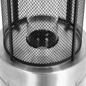 Lampa grzewcza promiennik ciepła gazowy tarasowy 11 kW 182 cm - srebrny UNIPRODO