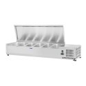 Nadstawa chłodnicza ze stalową pokrywą 6x GN1/4 140cm Royal Catering