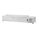Nadstawa chłodnicza ze stalową pokrywą 6x GN1/4 140cm Royal Catering