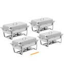 Podgrzewacz do potraw bemar bufetowy na pastę GN 1/1 7.5 l STAL- zestaw 4 szt. Royal Catering