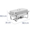 Podgrzewacz do potraw bemar bufetowy na pastę GN 1/1 7.5 l STAL- zestaw 4 szt. Royal Catering
