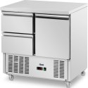 Stół chłodniczy 1 komora 2 szuflady na kółkach 240 l 90 x 70 x 95 cm Royal Catering