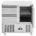 Stół chłodniczy 1 komora 2 szuflady na kółkach 240 l 90 x 70 x 95 cm Royal Catering