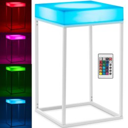 Stolik barowy klubowy kwadratowy podświetlany RGBW LED 60 x 60 x 106 cm Royal Catering