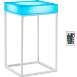 Stolik barowy klubowy kwadratowy podświetlany RGBW LED 60 x 60 x 106 cm Royal Catering