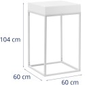 Stolik barowy klubowy kwadratowy podświetlany RGBW LED 60 x 60 x 106 cm Royal Catering