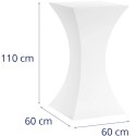 Stolik barowy klubowy kwadratowy podświetlany RGBW LED 60 x 60 x 110 cm Royal Catering