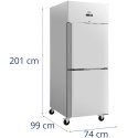 Szafa chłodnicza lodówka gastronomiczna na kółkach 2 drzwi 2-8C 750 l Royal Catering