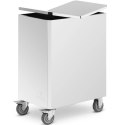Wózek pojemnik na mąkę produkty sypkie 17 l 60.5 x 40.5 x 79 cm Royal Catering