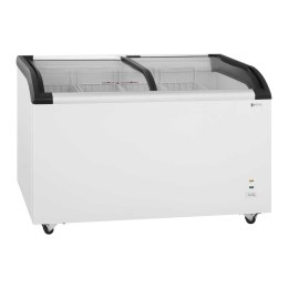 Zamrażarka skrzyniowa sklepowa handlowa z zamkiem i przeszkloną górą do -25deg;C 355L Royal Catering