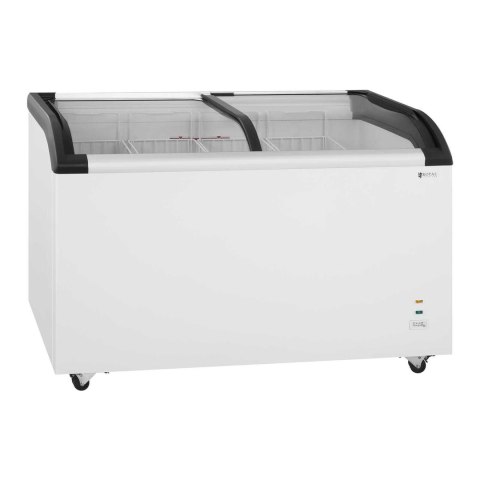 Zamrażarka skrzyniowa sklepowa handlowa z zamkiem i przeszkloną górą do -25deg;C 355L Royal Catering