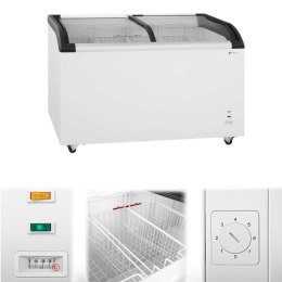 Zamrażarka skrzyniowa sklepowa handlowa z zamkiem i przeszkloną górą do -25deg;C 355L Royal Catering