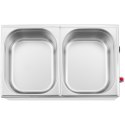 Bemar podgrzewacz elektryczny z kranem 2 x GN 1/2 600 W Royal Catering