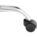 Krzesło robocze warsztatowe z oparciem CHROM do 120 kg 450-585 mm czarne FROMMSTARCK