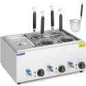 Makaroniarka warnik do gotowania makaronu z kranikami 4 kosze + GN 1/3 3 x 6,5 l 3000 W Royal Catering