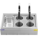 Makaroniarka warnik do gotowania makaronu z kranikami 4 kosze + GN 1/3 3 x 6,5 l 3000 W Royal Catering