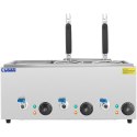 Makaroniarka warnik do gotowania makaronu z kranikami 4 kosze + GN 1/3 3 x 6,5 l 3000 W Royal Catering
