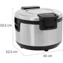 Podgrzewacz do ryżu elektryczny z nieprzywierającą powłoką 19 l 110 W Royal Catering