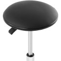 Taboret krzesło robocze warsztatowe z podnóżkiem 120 kg 530-800 mm czarne FROMMSTARCK