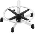 Taboret krzesło robocze warsztatowe z podnóżkiem 120 kg 530-800 mm czarne FROMMSTARCK