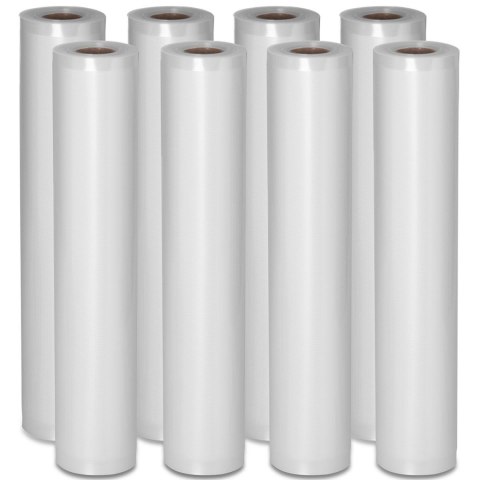 Worki próżniowe moletowane folia w rolce do pakowarki próżniowej 600 x 30 ZESTAW - 8 rolek Royal Catering