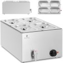 Bemar podgrzewacz elektryczny z kranem 4 x GN 1/4 600 W Royal Catering