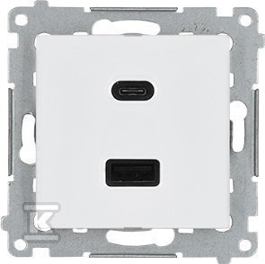 ŁADOWARKA 2XUSD C+A 30W BIAŁT SIMON54 KONTAKT-SIMON
