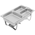 Podgrzewacz bemar bufetowy do potraw na pastę z pojemnikami GN 2 x 8l - zestaw 2 szt. Royal Catering