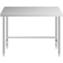 Stół blat roboczy centralny stalowy 120 x 70 cm do 93 kg Royal Catering