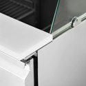 Stół chłodniczy sałatkowy 3-drzwiowy z nadstawą szklaną 8x GN 368 l Royal Catering
