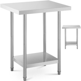 Stół stolik blat roboczy stalowy nierdzewny z półką 76x61cm Royal Catering