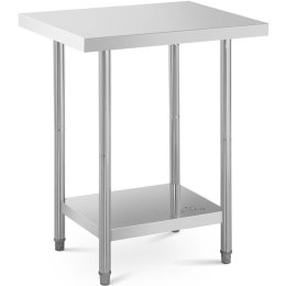 Stół stolik blat roboczy stalowy nierdzewny z półką 76x61cm Royal Catering