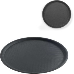 Taca kelnerska antypoślizgowa okrągła śr. 46cm - czarna Hendi