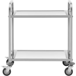 Wózek kelnerski cateringowy do serwowania 2 półki 70 x 40 cm do 64 kg Royal Catering