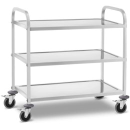 Wózek kelnerski cateringowy do serwowania 3 półki 90 x 50 cm do 355 kg Royal Catering