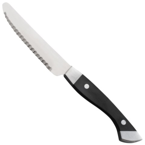 Nóż do steków z ząbkami nierdzewny uchwyt z tworzywa POM dł. 130 mm - Hendi 841082 Hendi