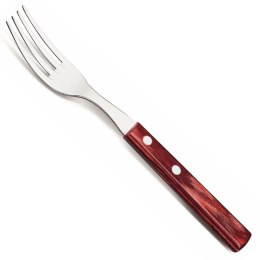 Widelec stołowy do pizzy steków nierdzewny HORECA zestaw 12 szt. dł. 200 mm czerwony Hendi