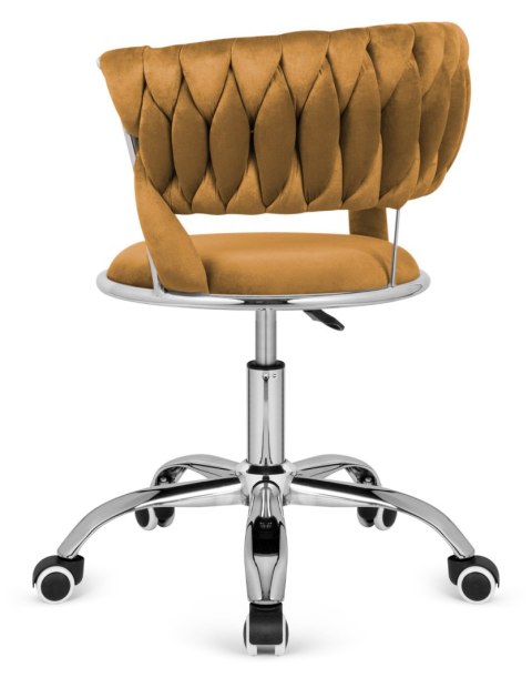 Krzesło obrotowe warkocz TRECCIA OFFICE MOKKA VELVET Lugano Krzesło obrotowe warkocz TRECCIA OFFICE MOKKA VELVET Lugano
