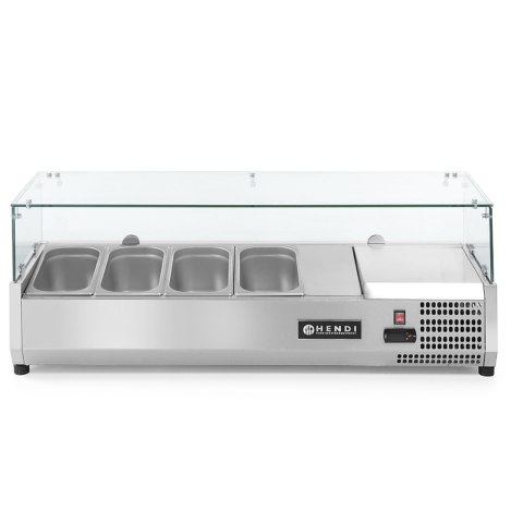 Nadstawa z witryną chłodniczą 4 x GN 1/3 szer. 120cm - Hendi 232965 ARKTIC