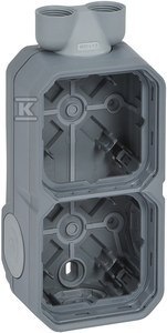 PUSZ.N/T 2-KR.PRZE.KAB.SZARY N.PLEXO55 LEGRAND