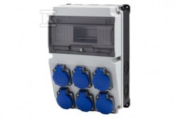 ROZDZ.STAC.LAGO 10M 6X230V BI.CZ/BI. F-ELEKTRO